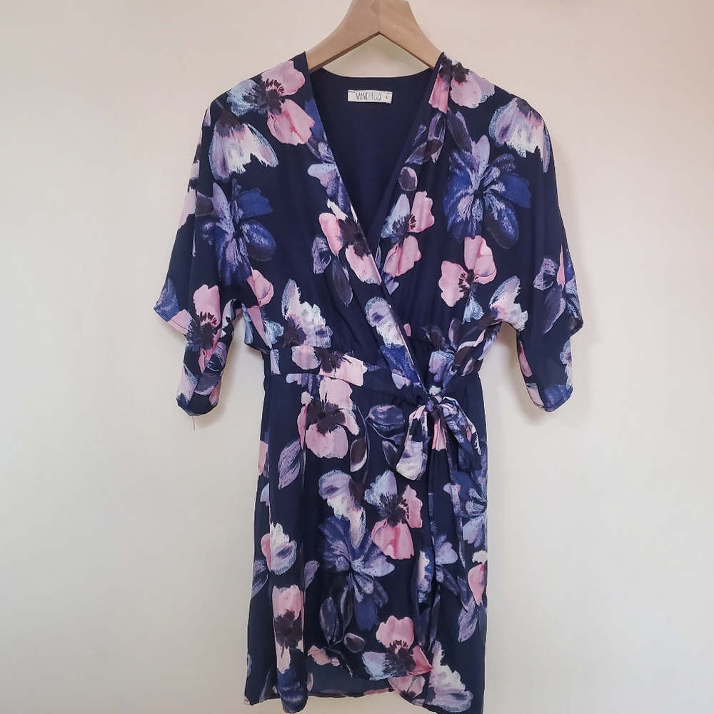 Cherry Blossom Kimono Wrap Dress